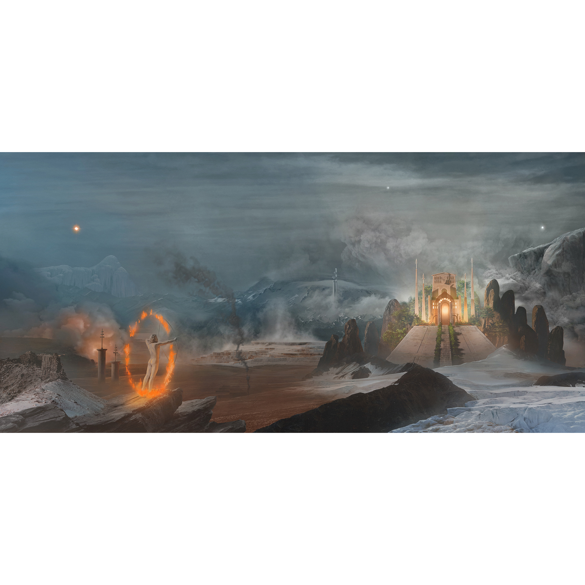 The Battle At Garden's Gate Limited Edition Tie-Dye Vinyl - Poster
